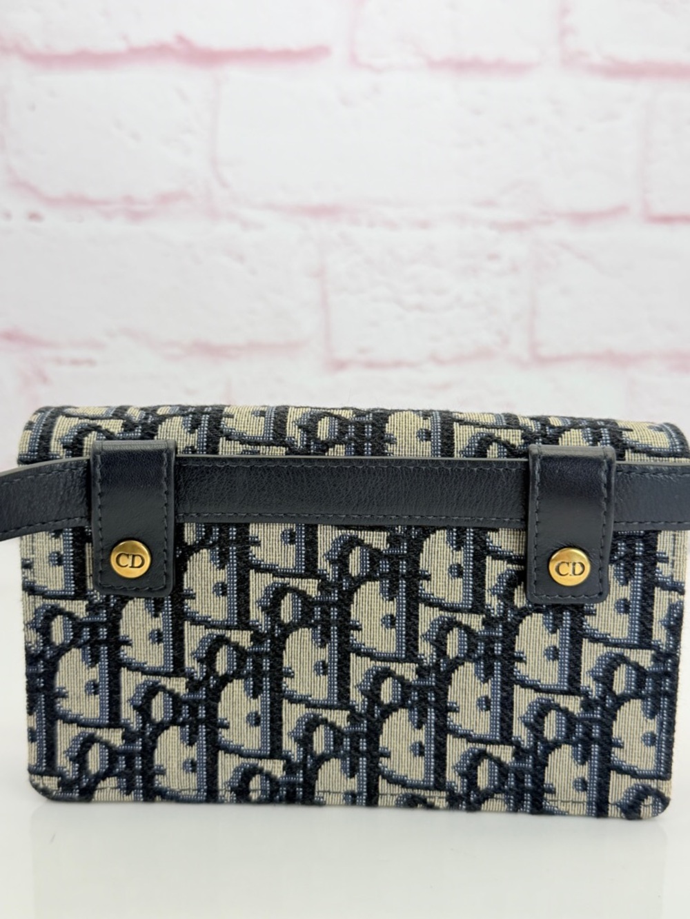 Christian Dior Oblique Navy Saddle Belt Bag - Picture 5 of 15